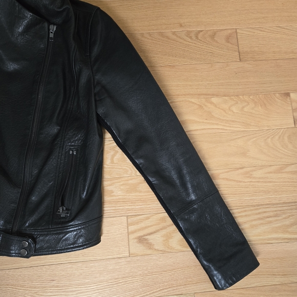 Vince RARE leather moto jacket size L - Picture 4 of 12